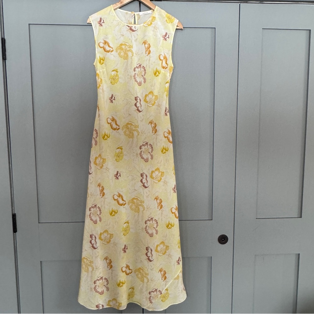 Doen Chandra Dress in Citron Anemone Bloom